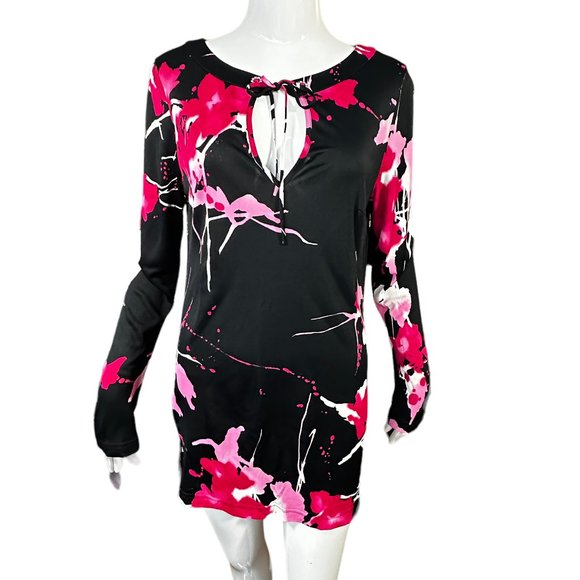 Escada Tops - ESCADA WOMAN'S FUCHSIA EXPLOSION TUNIC  STYLE TOP (SZ 40) (EUC)